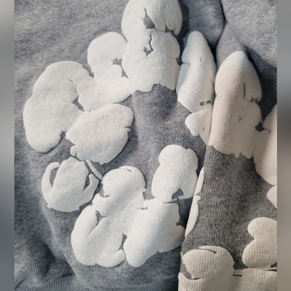 Denim Tears Grey Cotton Wreath Hoodie Size L African Diaspora Goods Size L - Picture 6 of 8